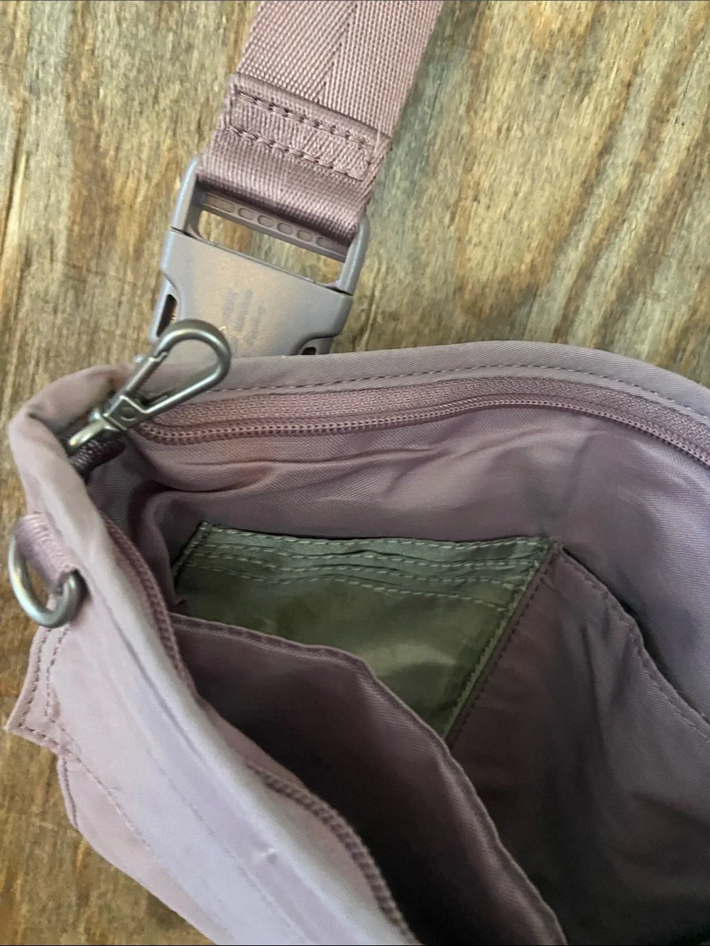 Athleta Mauve Crossbody Messenger Bag